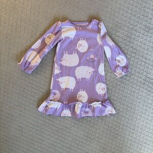 Carter's Purple Sheep Print Nightgown